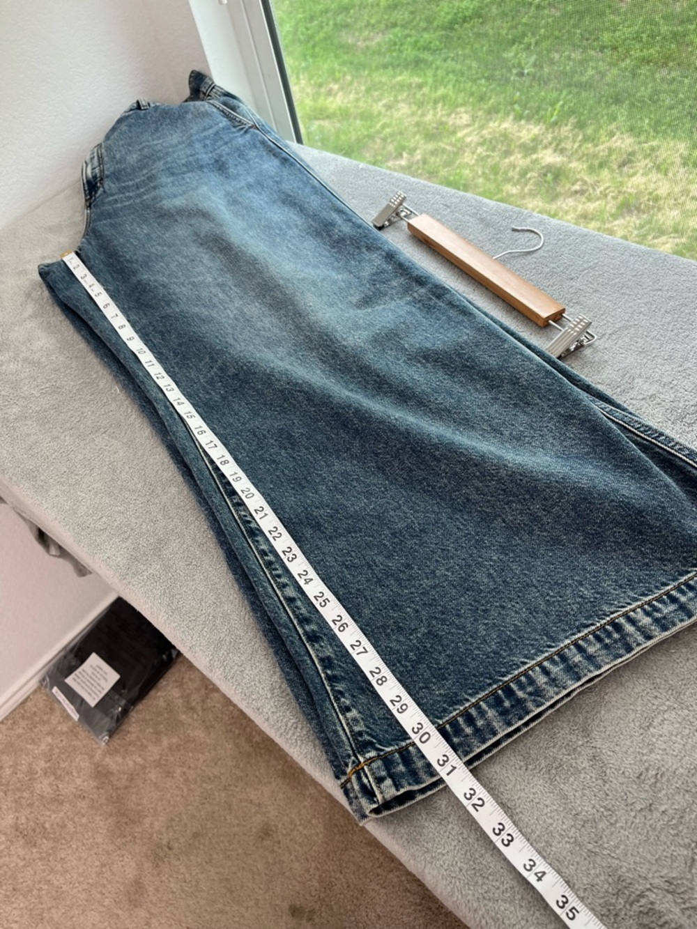 LOFT NWOT High Rise Trouser Jeans in Authentic Vintage Wash size 14/32 - Picture 7 of 9